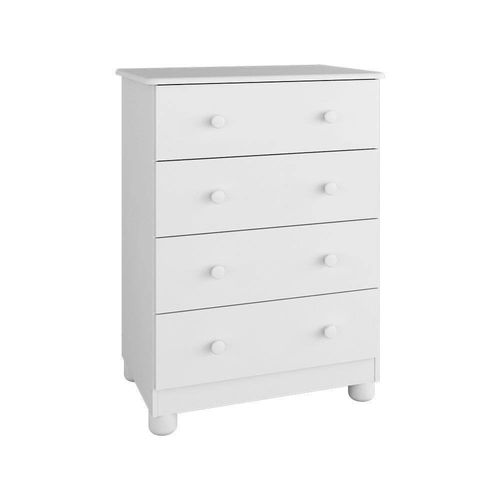 Berço Americano + Cômoda Infantil Peroba Duda Plus com 4 Gavetas - 65,1cm de largura Branco