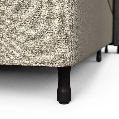 Base Box Casal Probel Guarda Costas Vitality Revestida em Tecido Suede 26x188x138cm - Marfim