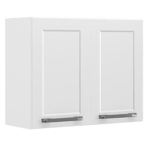 Cozinha Compacta Itatiaia Florença com 11 Portas, 2 Gavetas e 9 Prateleiras - 245cm de largura Branco/Grafite