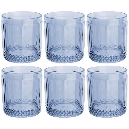 Conjunto de Copos Baixos L`Hermitage Splendor Azul 330 ml - 6 Peças