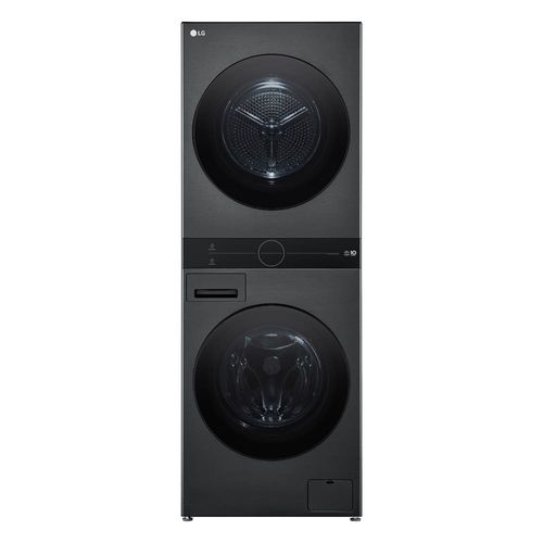 Lavadora e Secadora LG 14kg Smart WashTower com Inteligência Artificial AIDD WK14BS6A Aço Escovado Preto - 220V