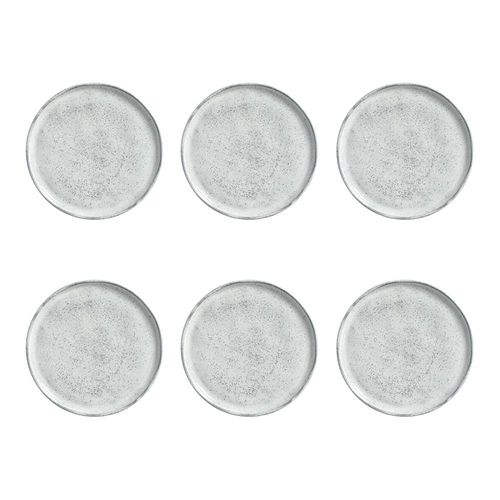 Conjunto de Pratos de Sobremesa Porto Brasil Bio Echo com 6 peças - Branco