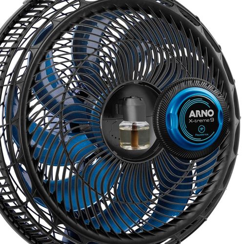 Ventilador de Mesa Arno XTREEM VE95 40cm com 9 pás e 3 velocidades e 160W - Preto / Azul 220V