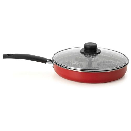 Frigideira para Ovos Poché Multiflon Antiaderente Ultra 7 Vermelha - 27 cm