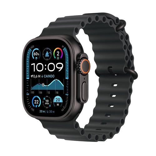 Apple Watch Ultra 2 GPS + Cellular com Caixa Preta de Titânio de 49 mm e Pulseira Oceano Preta