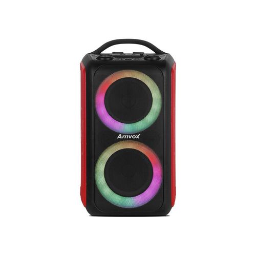 Caixa de Som Amplificada Amvox ACA 600 Bagvox Bivolt com Bluetooth, Display de LED, Alça, 2 alto-falantes de 6,5" e um tweeter de 1" 600W - Vermelha