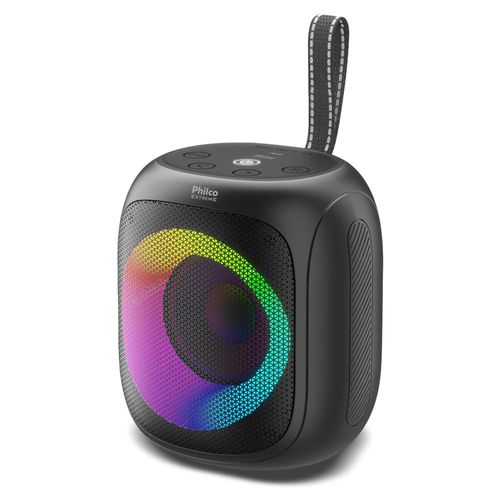 Caixa de Som Speaker Philco PBS30 com Bluetooth, Radio FM, Resistência à água IPX5, 1.800 mAh e Iluminação LED - 30W