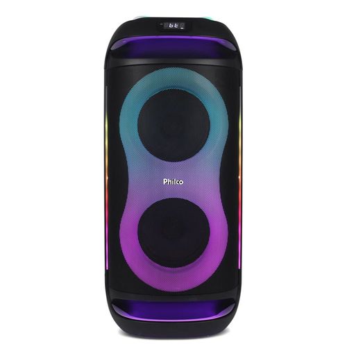 Caixa de Som Amplificada Philco PCX6702 com Bluetooth, Ex Bass, Iluminação LED e até 12h de bateria - 800W