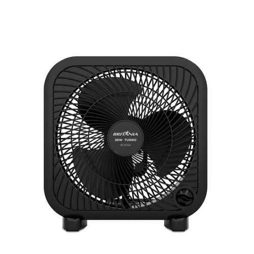 Ventilador Circulador de Ar Britânia BCA25A com 3 Velocidades e 30W de Potência – Preto 110V