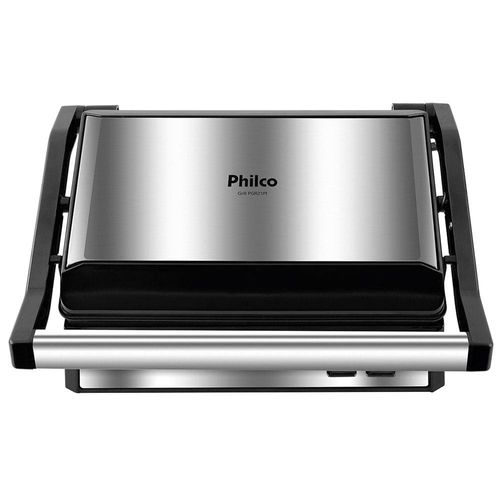 Grill e Sanduicheira Philco PGR21PI Maxx Clean – Inox/Preto 110V