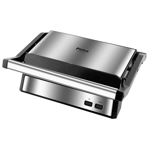 Grill e Sanduicheira Philco PGR21PI Maxx Clean – Inox/Preto 110V