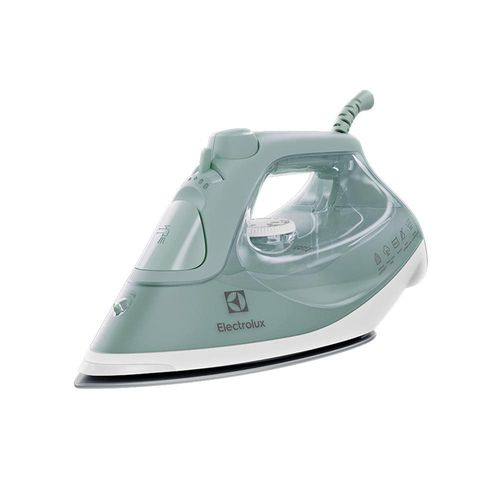 Ferro de Passar a Vapor e a Seco Electrolux Experience Care ESI51 com PowerVapour, Base Glissium, Spray de Água e Vapor Vertical – Verde Claro 220V