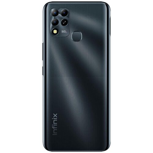 Smartphone Infinix Hot 11 Preto 128GB, 4GB RAM, Câmera Tripla até 50 MP, Bateria de 6000 mAh,Tela 6,82” de 90 Hz HD , Dual Chip