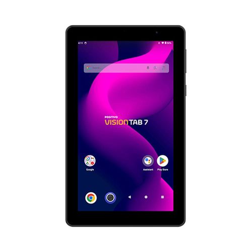 Tablet Positivo Vision Standart TAB 7 com Tela de 7”, 64GB, 3GB RAM, Processador Octa Core e Android 14 Go - Preto