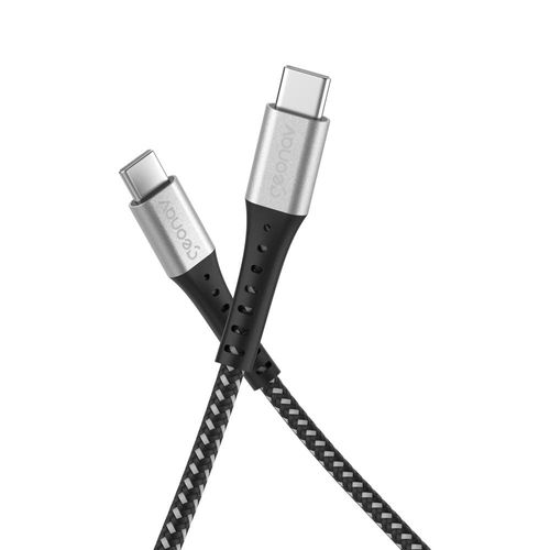 Cabo USB-C ESC06BK em Nylon Trançado Geonav – 1,2 metro