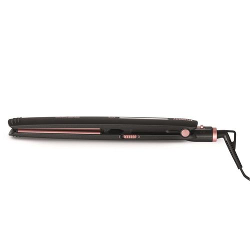 Chapinha | Prancha Mondial P-27 com Chapas de Cerâmica 220°C com Emissão de Íons Black Rose - Bivolt