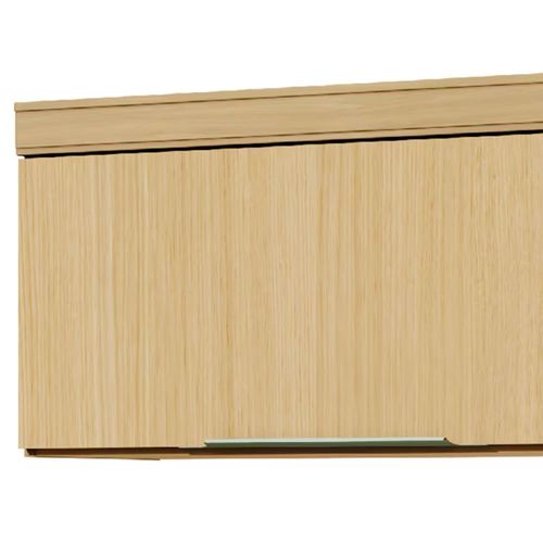 Armário Aéreo para Geladeira Nesher Marquesa com 1 Porta Basculante e 1 Prateleira Nature - 80cm de Largura