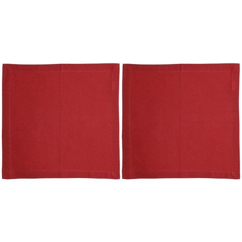 Conjunto de Guardanapos Wolff Mesa em Algodão Vermelho - 2 Peças