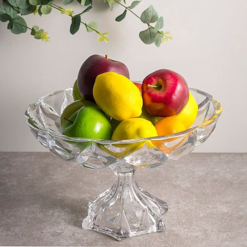 Centro de Mesa Lyor em Cristal Deli Diamond - 32,5 x 19,5cm