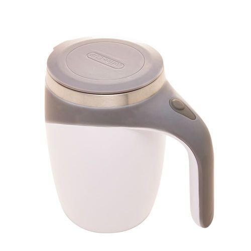 Caneca Mixer Lyor em Aço Inox com Tampa 440ml - Branca