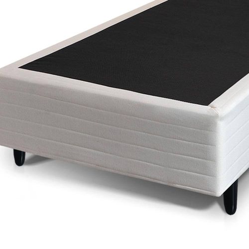Base Box para Colchão Solteiro Hellen Malta 26x88x188 cm - Bege