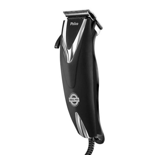 Máquina de Cortar Cabelo Philco PCR12CR Skull Pro Chrome 9 em 1 - Preta 220V