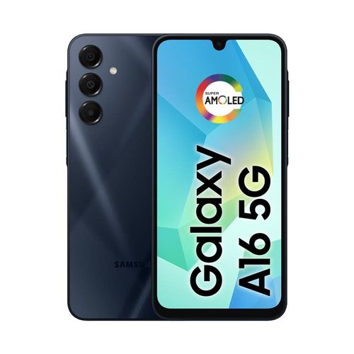 Smartphone Samsung Galaxy A16 5G Azul Escuro, 256GB, 4GB RAM, Câmera de até 50MP, Tela 6.7", NFC, IP54, Bateria 5000 mAh e Processador Exynos 1330