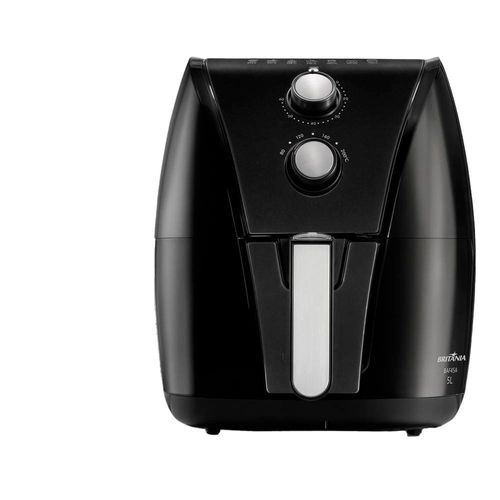 Fritadeira Elétrica Sem Óleo Air Fryer Britânia BAF45A com Revestimento Antiaderente Gold 5L - Preta 110V