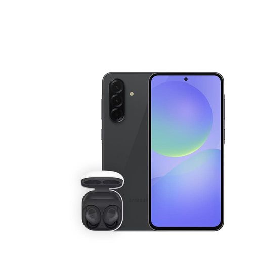 Smartphone Samsung Galaxy A36 5G Preto 256GB, 8GB RAM, Câmera Tripla 50MP, Tela Super AMOLED 6.7", IP67, NFC e Recursos AI + Galaxy Buds FE - Grafite