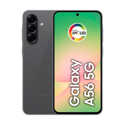 Smartphone Samsung Galaxy A56 5G Preto 128GB, 8GB RAM, Câmera Tripla até 50MP, Tela Super AMOLED 6.7", IP67, NFC, Vídeo HDR e Recursos AI