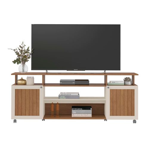 Rack Artely Ipanema para TV`s de até 75” - Cinamomo/Off White