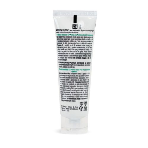 Protetor Solar Facial Neutrogena FPS70 Sun Fresh Derm Care Sem Cor 40g