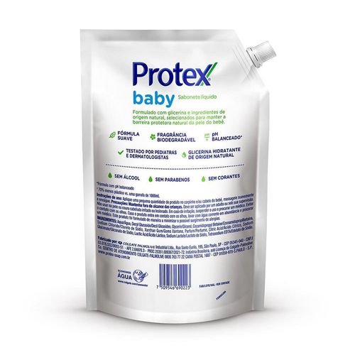 Sabonete Líquido Infantil Protex Baby Glicerina Refil 800ml