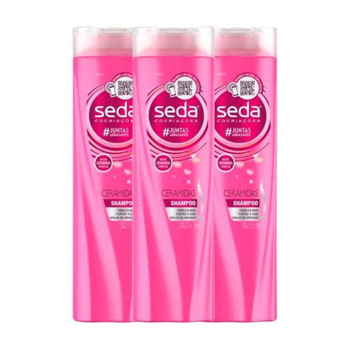 Kit 3 Shampoo Seda SOS Ceramidas 325ml cada