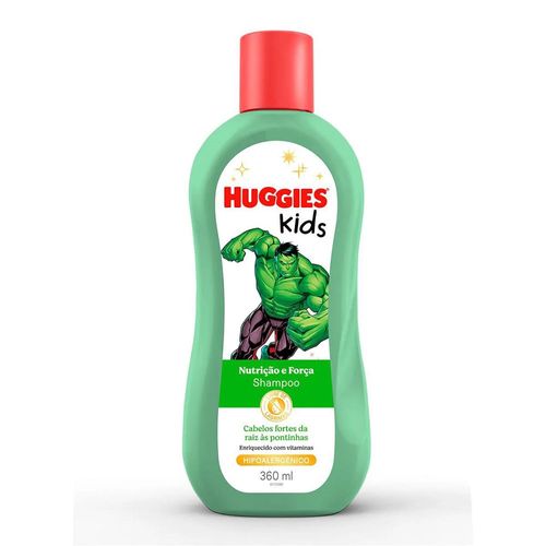 Shampoo Huggies Kids Incrível Hulk Nutrição e Força 360ml