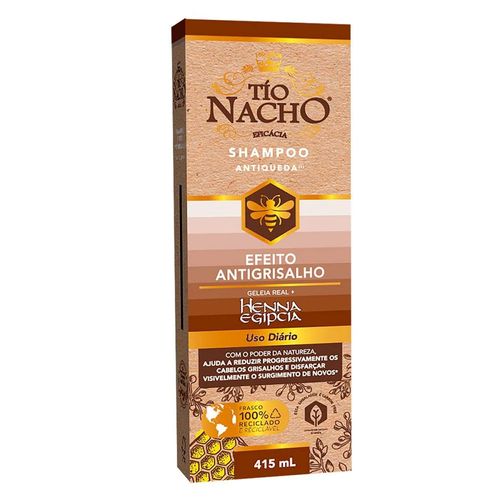 Shampoo Antiqueda Tio Nacho Antigrisalho 415ml
