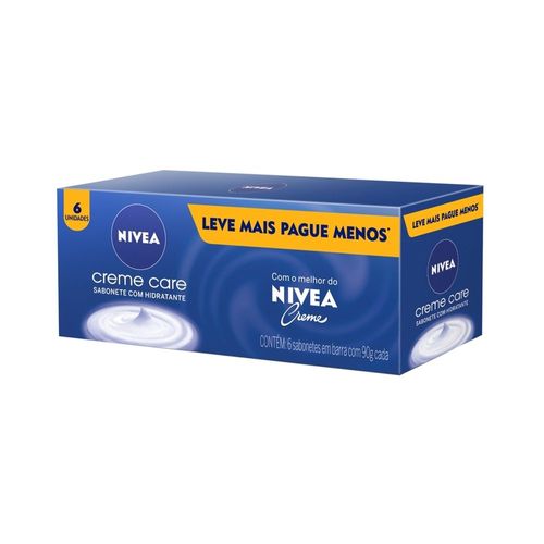 Sabonete Nivea Creme Care 6 Unidades 90g  cada