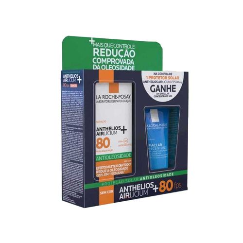 Protetor Solar Facial La Roche 40g + Gel Effaclar Concentrado - Kit