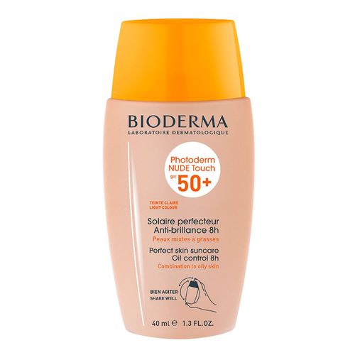 Protetor Solar Photoderm Bioderma Nude Touch + Claro  FPS50 40ml