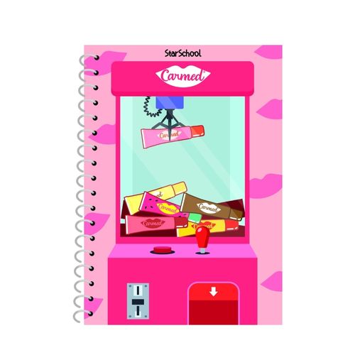 Caderno Carmed Capa Dura 1 Matéria 80 Folhas Sortido + Bolsa Plástico
