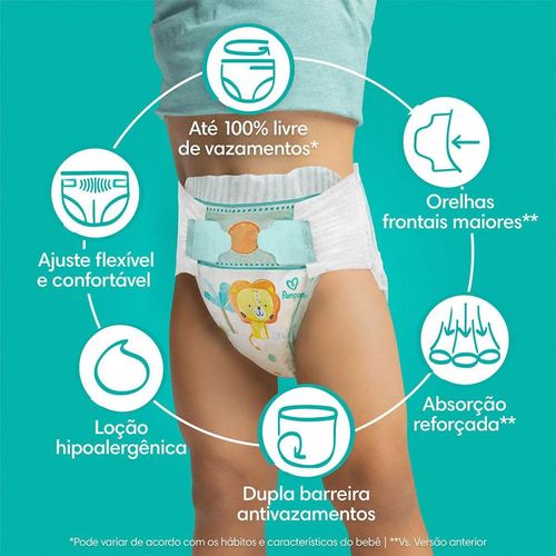 Fralda Pampers Confort Sec Super XG 58 unidades