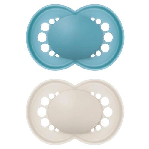 Chupeta Mam Original Borracha Natural 16+ Meses Azul 2 Unidades