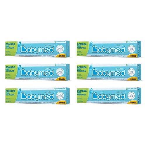 Kit 6 Babymed Pomada Azul 45g cada