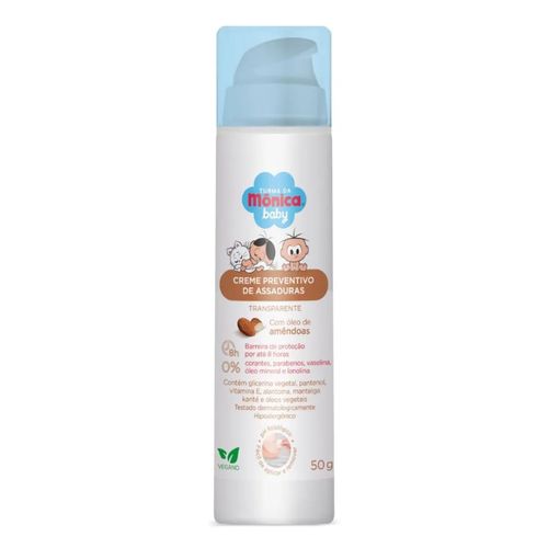 Creme Preventivo de Assaduras Turma da Mônica Baby Amêndoas 50g