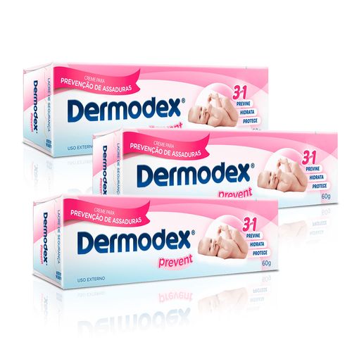 Kit com 3 Dermodex Prevent 60g cada