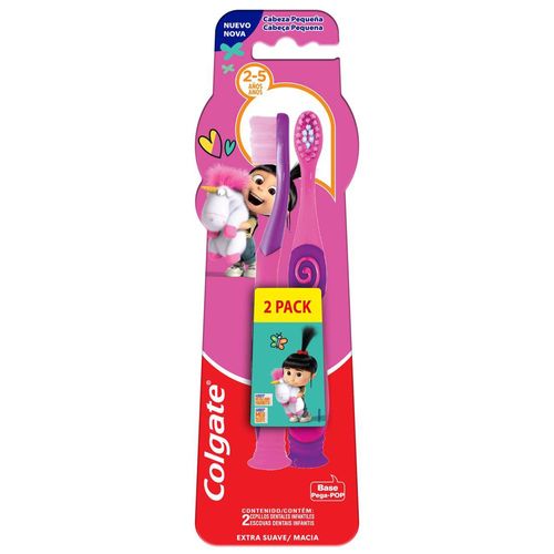 Escova Dental Infantil Colgate Smiles Agnes e Fluffy 2 Unidades