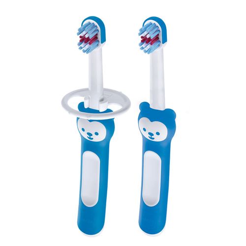 Escova Infantil Mam Baby's Brush Azul 2 Unidades
