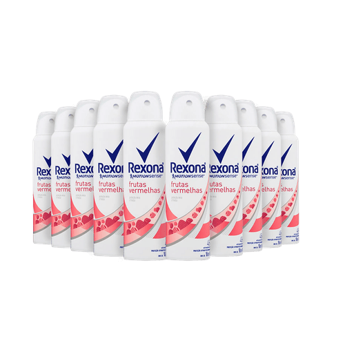 Kit com 10 Desodorante Rexona Aerossol 90G/150Ml Women Frutas Vermelhas
