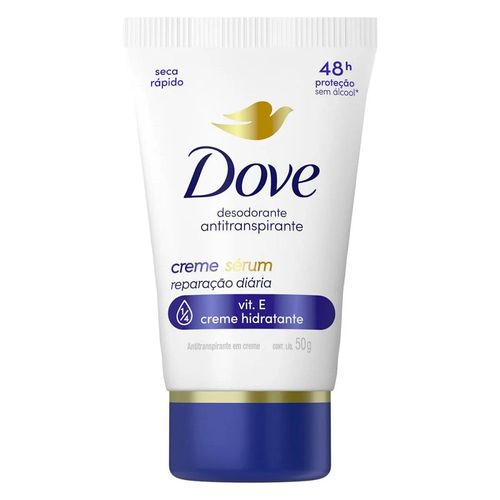Antitranspirante Creme Sérum Dove Reparação Diária 48h Vitamina E 50g