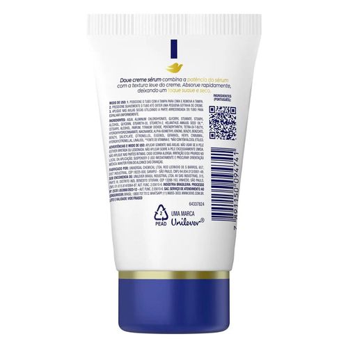 Antitranspirante Creme Sérum Dove Reparação Diária 48h Vitamina E 50g